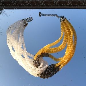 Anthropology Chunky Beaded Necklace